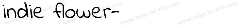 indie flower字体转换